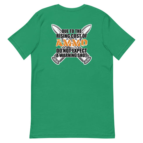 Rising Cost of Ammo Short-sleeve unisex t-shirt - Mainstream Freedom